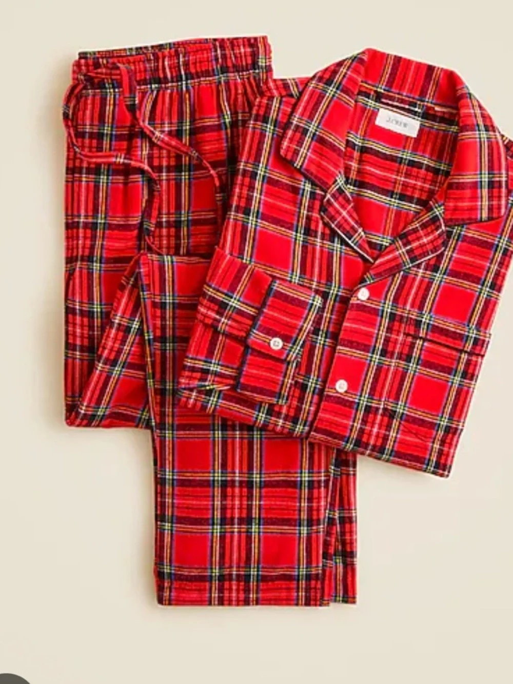 J crew flannel pajama pants vintage red